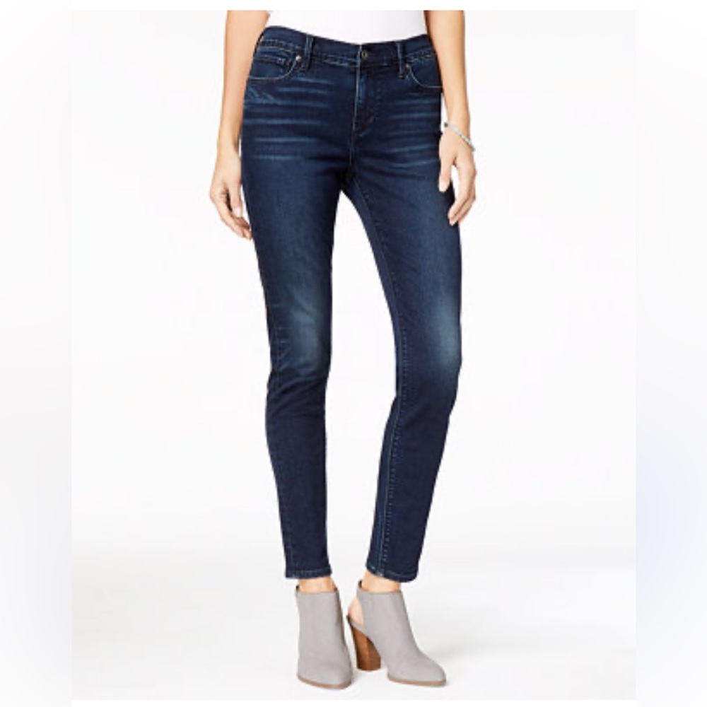 ⚡️519 Lucky Brand Ava Skinny Jeans 4/27 Deep Indigo Mid Rise Stretch